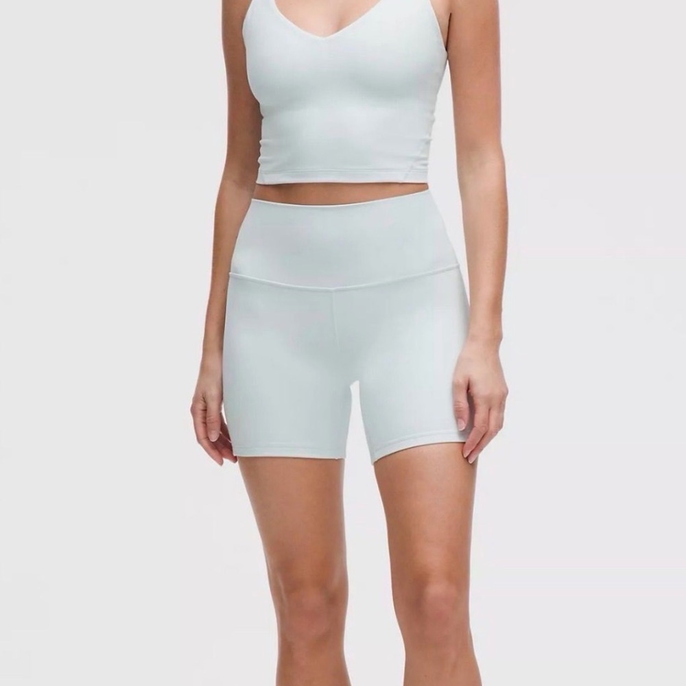 NWT Lululemon Align High-Rise Short 6" in Mint Breeze Size 14